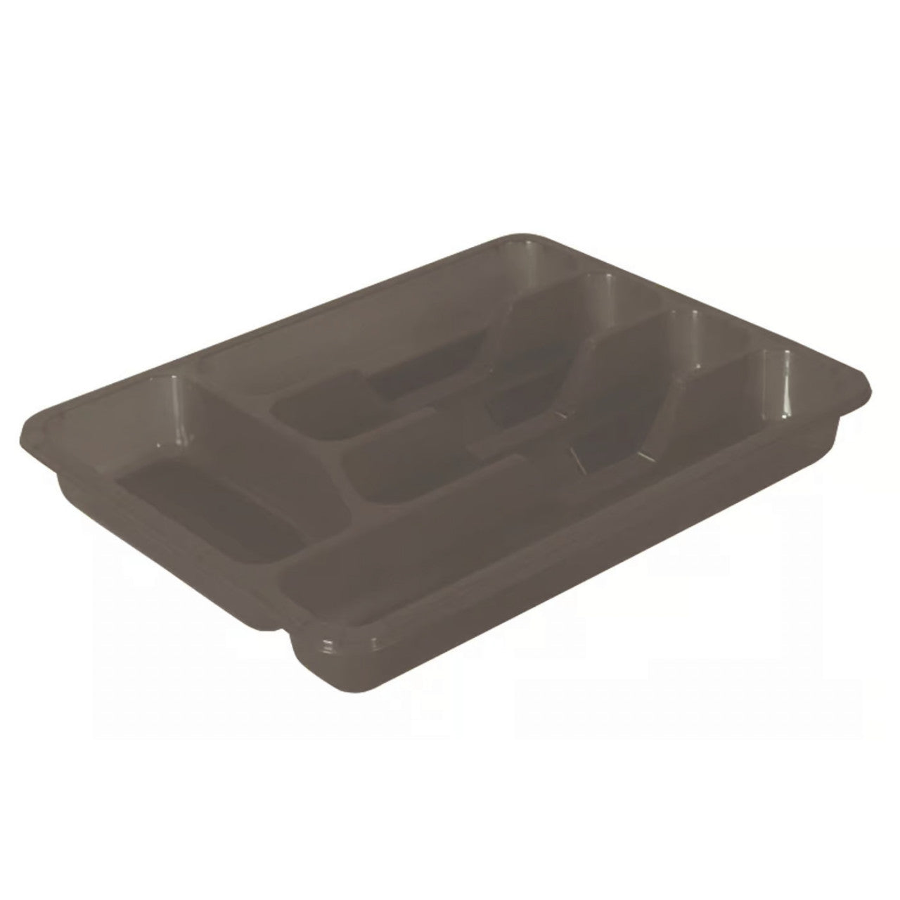 Suport organizare tacâmuri cu 5 compartimente, Domotti Sola, plastic