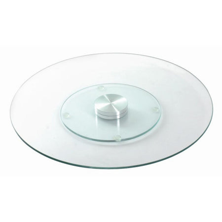 Suport rotativ pentru tort 30 cm, sticlă elegantă și bază inox Ambition 62072
