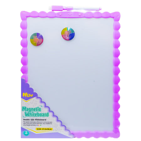 Tabliță magnetică, 2 fețe cu organizator, 21,5×28 cm JL-115