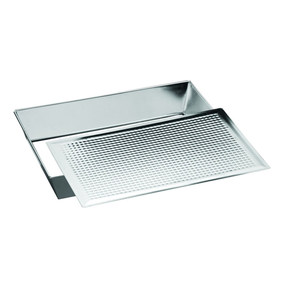 Tavă copt dreptunghiulară bază detașabilă, texturată Silver de la SNB