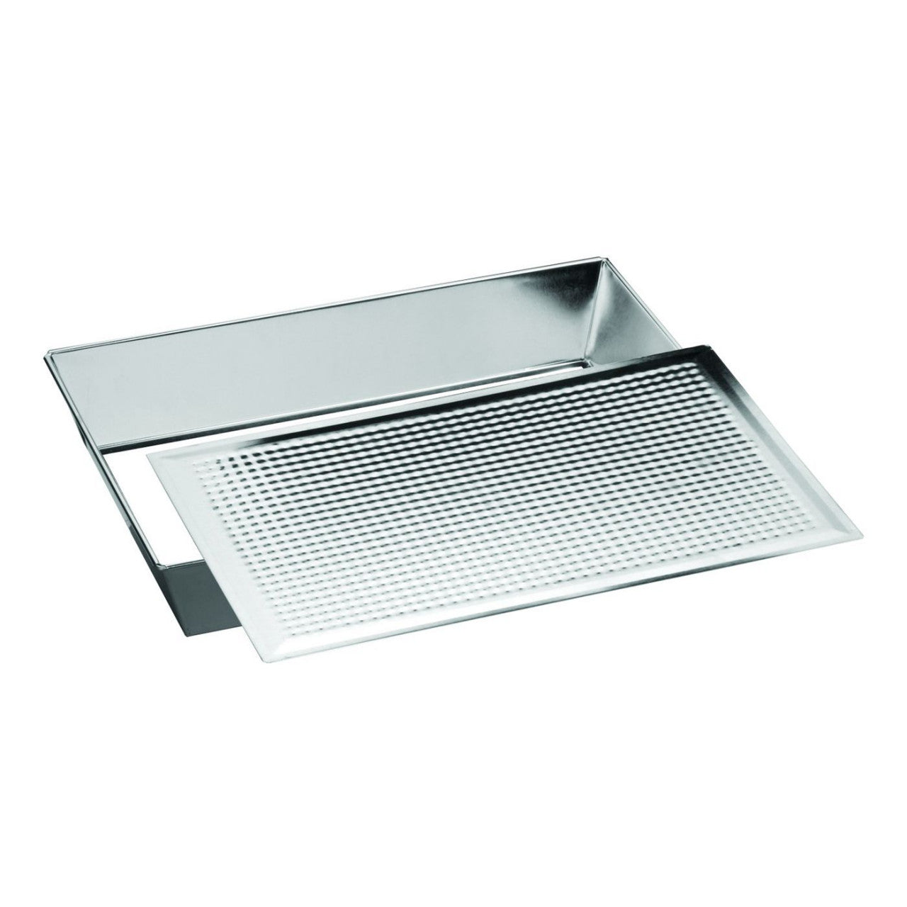 Tavă copt dreptunghiulară bază detașabilă, texturată Silver de la SNB