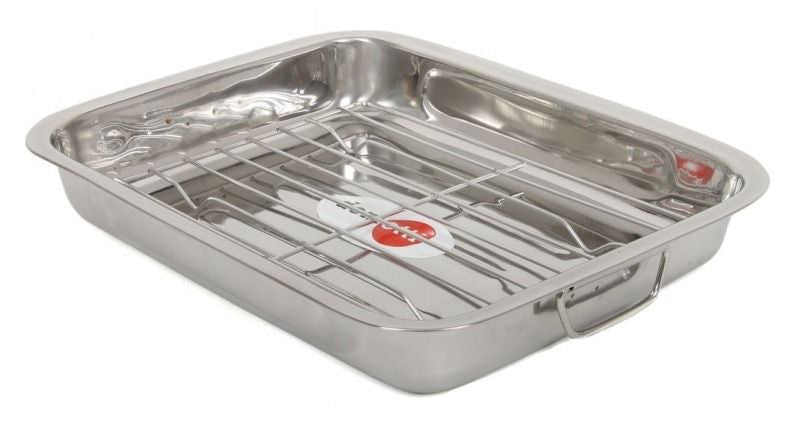 Tavă cuptor cu grătar detașabil Domotti, din inox, diferite dimensiuni și capacități