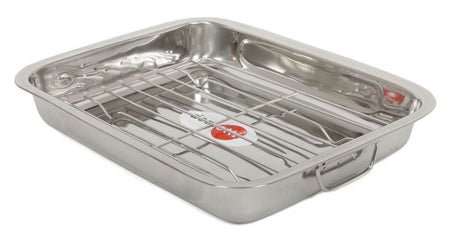 Tavă cuptor cu grătar detașabil Domotti, din inox, diferite dimensiuni și capacități