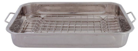 Tavă cuptor cu grătar detașabil Domotti, din inox, diferite dimensiuni și capacități