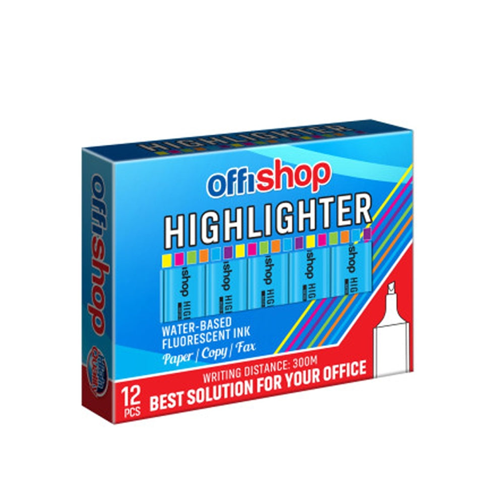 Textmarker fluorescent albastru - OFFISHOP