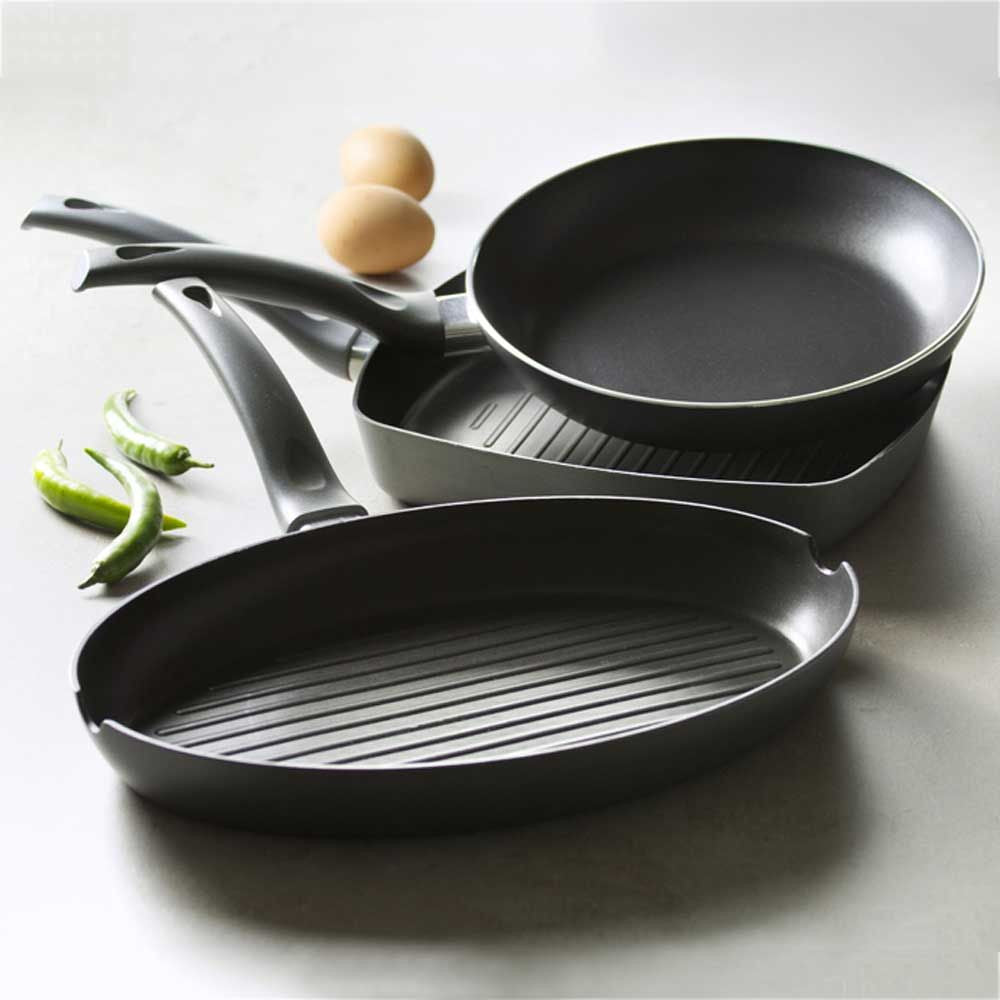 Tigaie Ambition Graphite, aluminiu, strat antiaderent ILAG Basic, diferite diametre