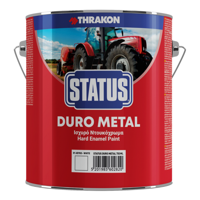 Vopsea alchidică aditivată Thrakon Status Durometal, baza D, 750 ml