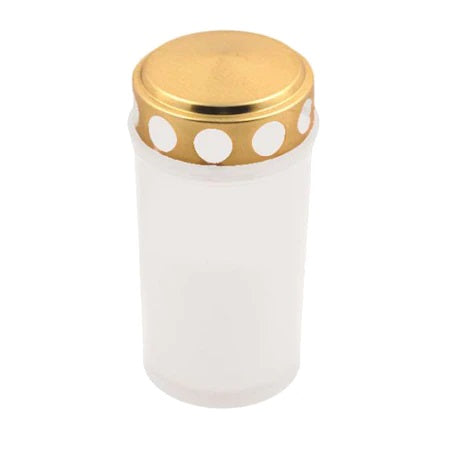 Candela Tip140 Cu Capac , Recip Alb , Timp Ardere 36 H