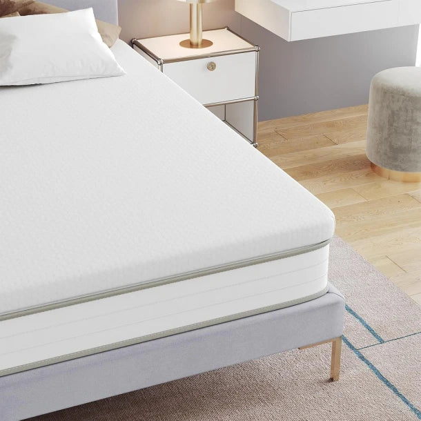 Topper Cu Memorie,3/4cm,40kg/m, Tesatura Microfibra Cu Fermoar90x200cm