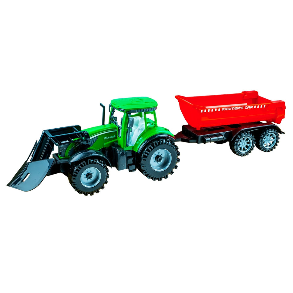 Tractor cu frictiune si remorca