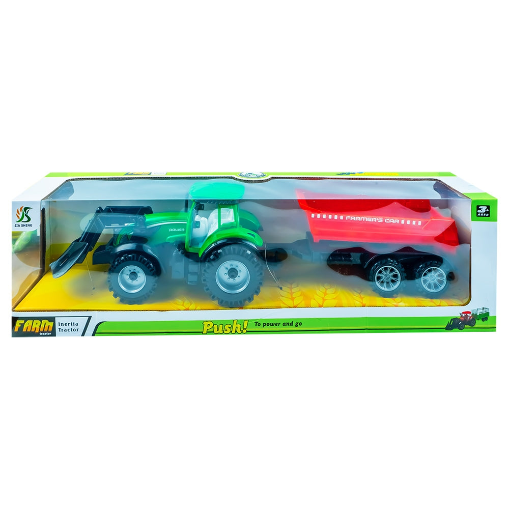 Tractor cu frictiune si remorca