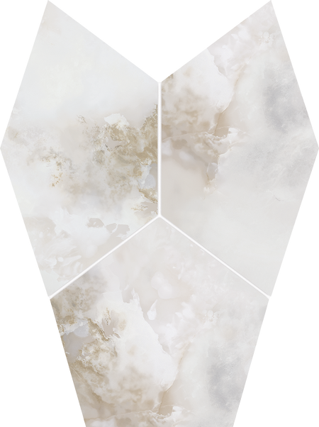 D Gresie Onice Bianco Mat 79,8x79,8, 1.27mp/cut