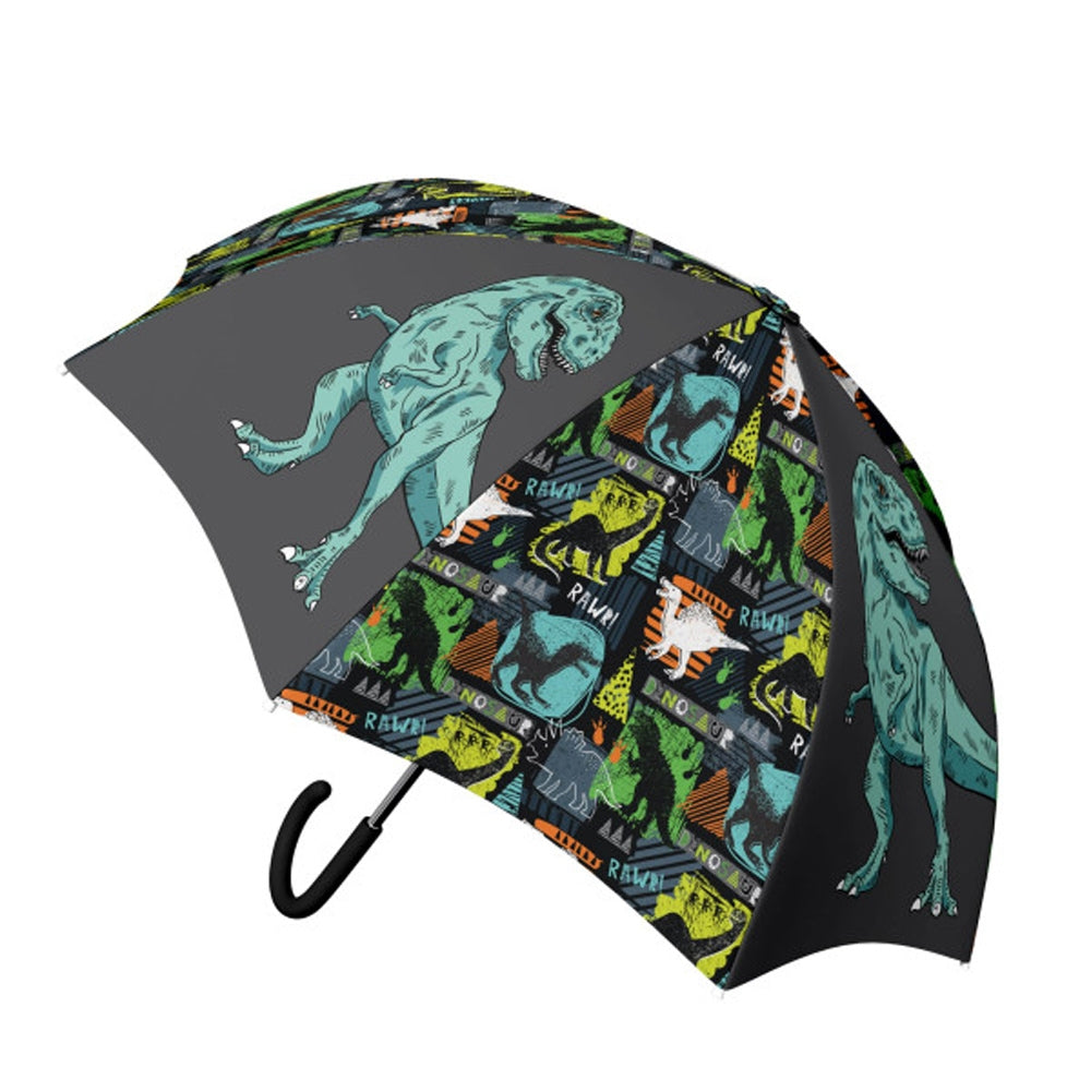 Umbrelă copii RAWR, 48.5 cm, imprimeu dinozauri, S-COOL / OFFISHOP SC2671