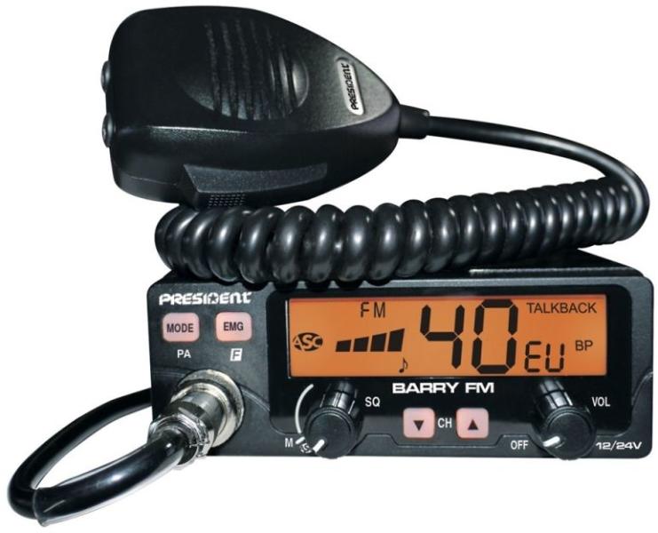 Radio Cb President Barry Ii Asc Vox 12/24v