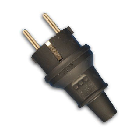 Stecher 16a/250v- Ip44 Negru 2237