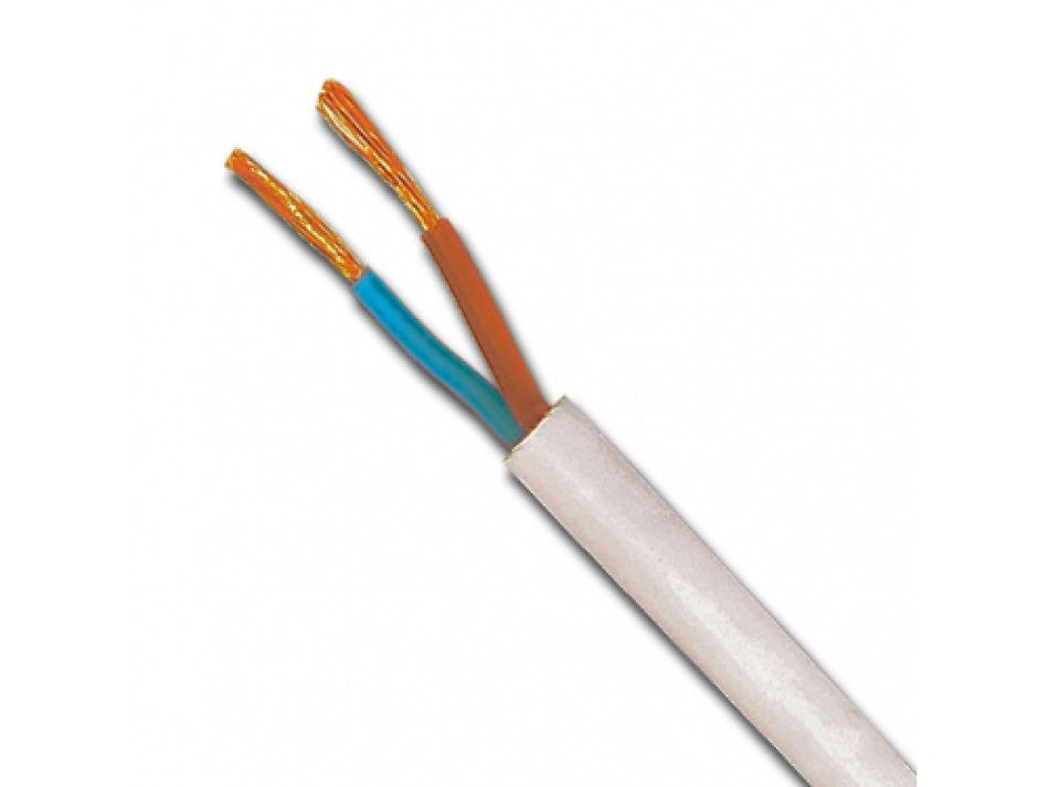 Cablu Electric 2 X 0.5 Mm Myyup Alb H03vvh2-f Vanzare La Metru