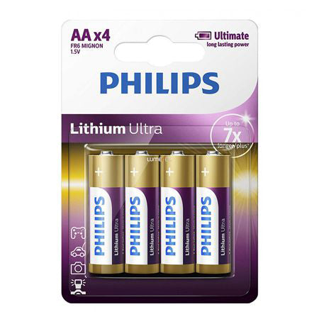 BATERIE ALCALINA LR06 AA LITHIUM ULTRA 4BUC PHILIPS