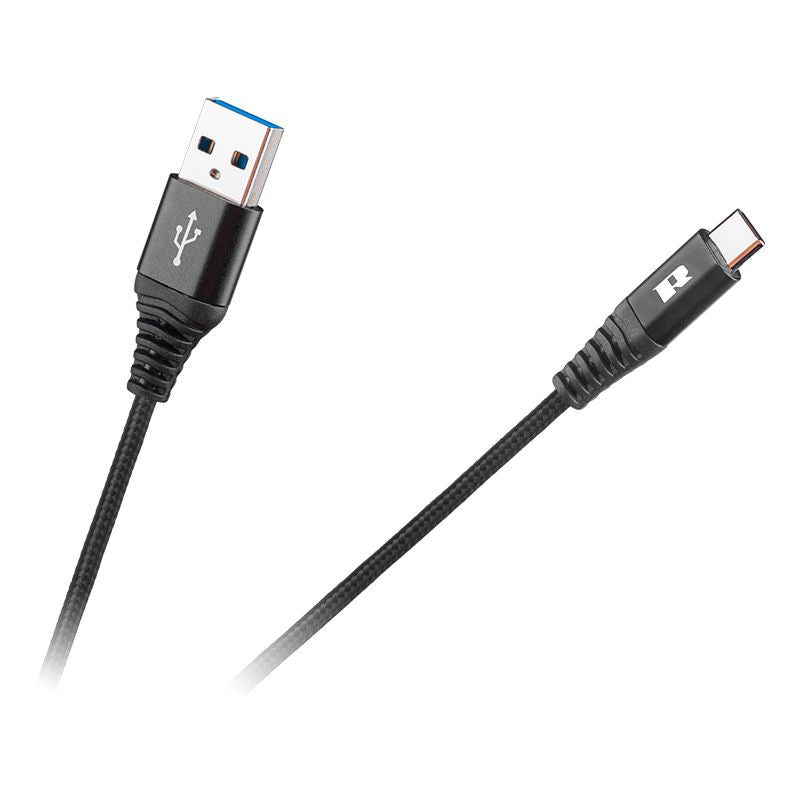 Cablu Usb - Usb Tip C Rebel 200 Cm Negru
