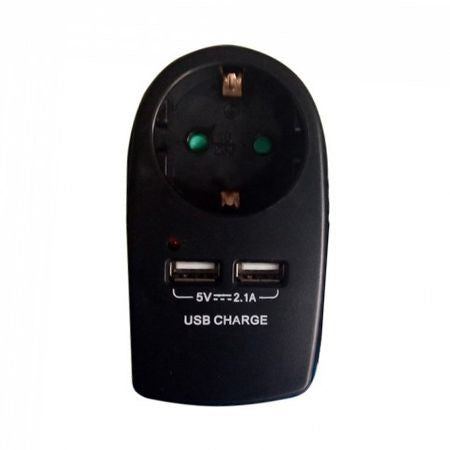 Adaptor Priza 16a 3680w + 2usb 2.1a