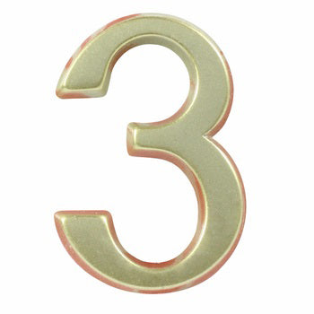 Cifra 2 Nichel Satinat 5 Cm