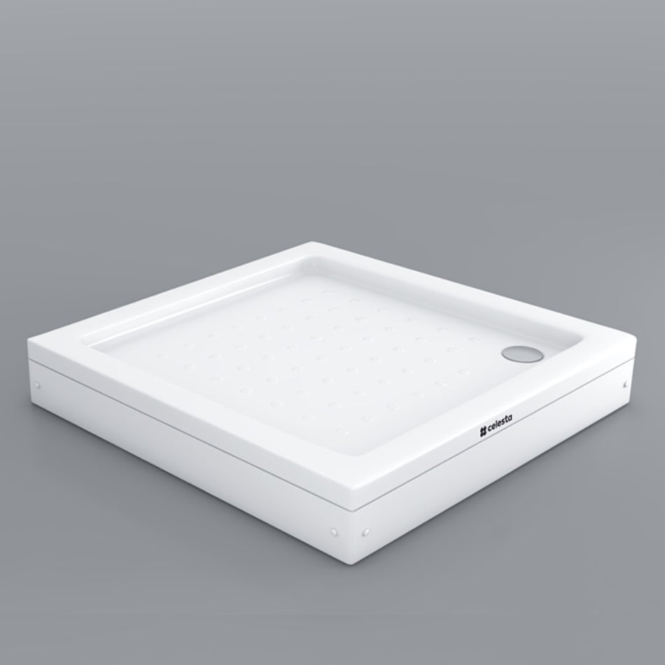 Cadita De Dus Celesta, Patrata, Din Acril, 900x900x150 Mm