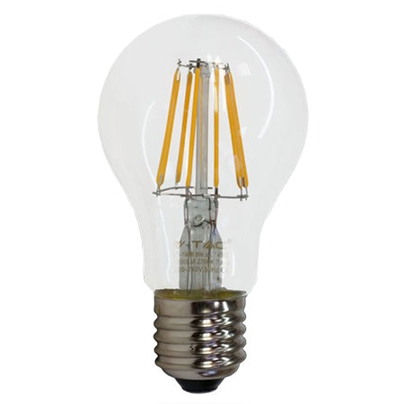 Bec Led A60 E27 6w Cu Filament 2700k Alb Cald