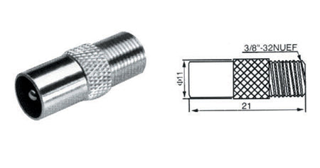 Adaptor Mufa Tv Tata - F Mama