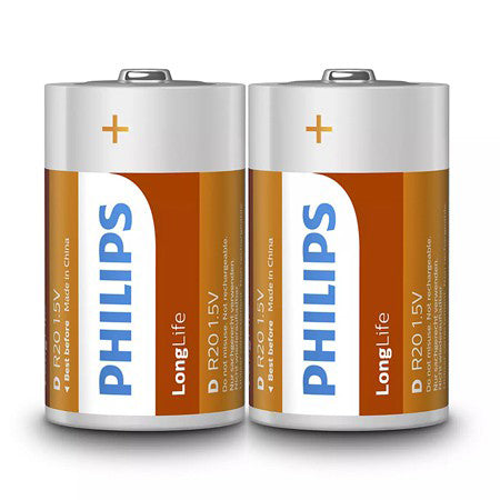 Baterie Longlife R20 D Blister 2 Buc Philips