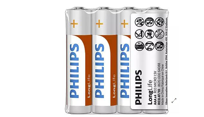 Baterie Longlife R3 Aaa Blister 4 Buc Philips