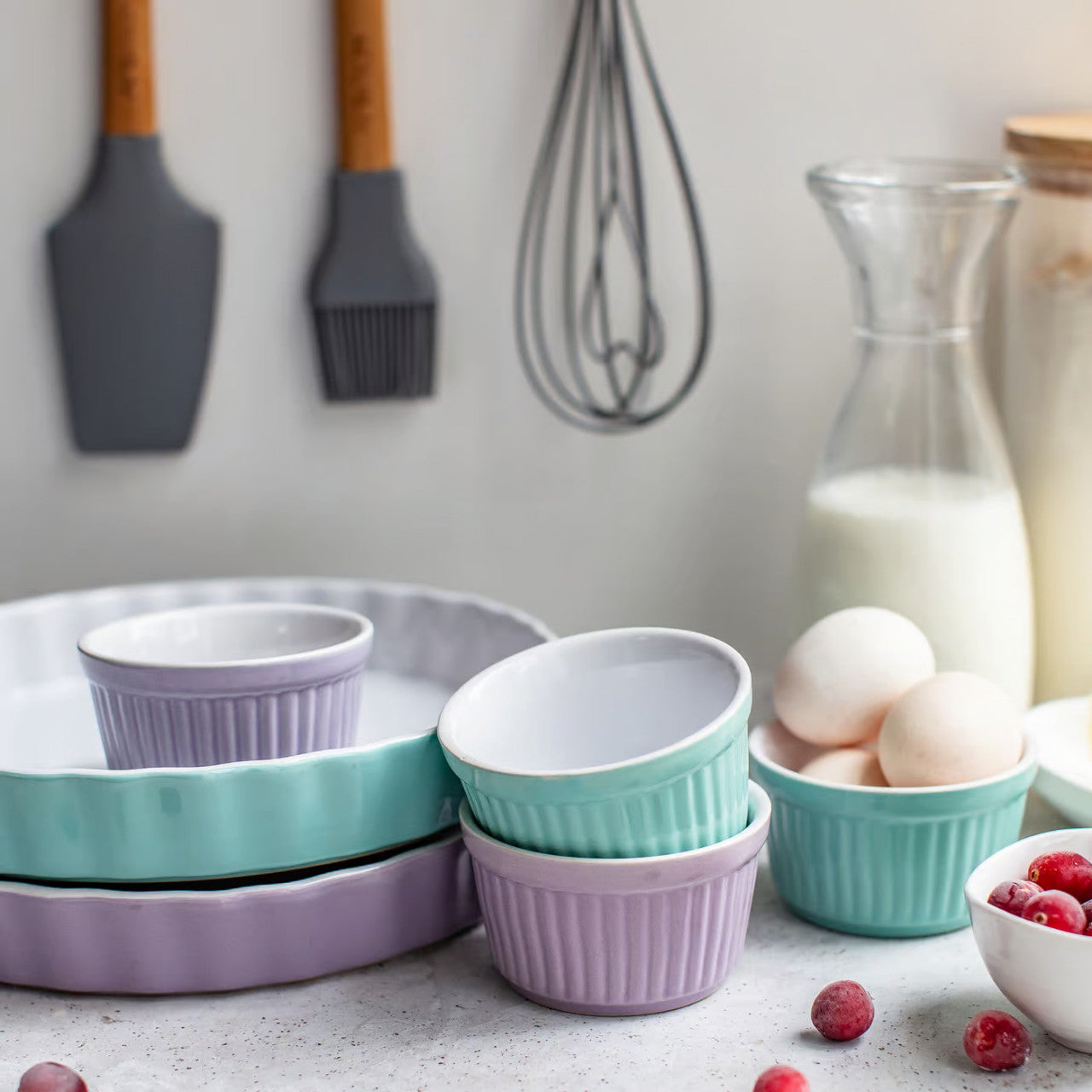 Vas ramekin ceramic Ambition Ginger, 9 cm, 150 ml pentru deserturi