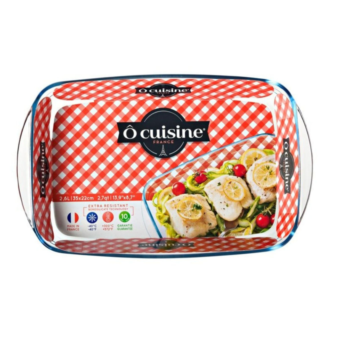 Vas termorezistent din sticlă Ocuisine Glassware Range pentru cuptor