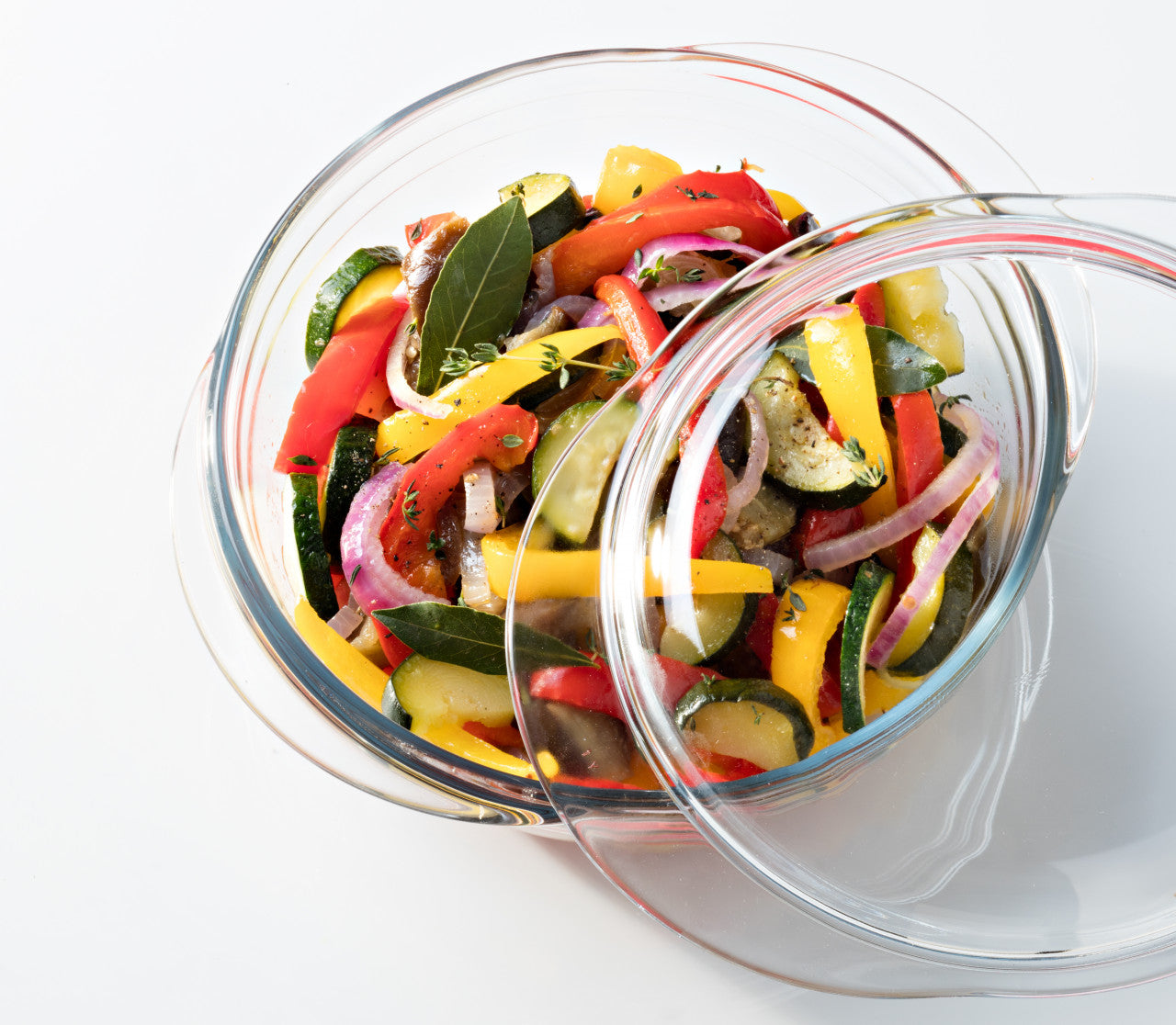 Vas termorezistent cu capac Ocuisine, Glassware Range, sticlă rezistentă