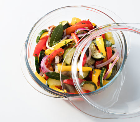 Vas termorezistent cu capac Ocuisine, Glassware Range, sticlă rezistentă
