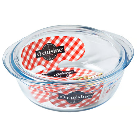 Vas termorezistent cu capac Ocuisine, Glassware Range, sticlă rezistentă
