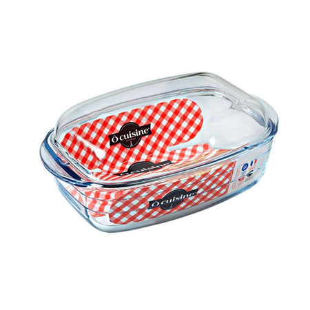 Vas termorezistent cu capac Ocuisine, Glassware Range, sticlă rezistentă