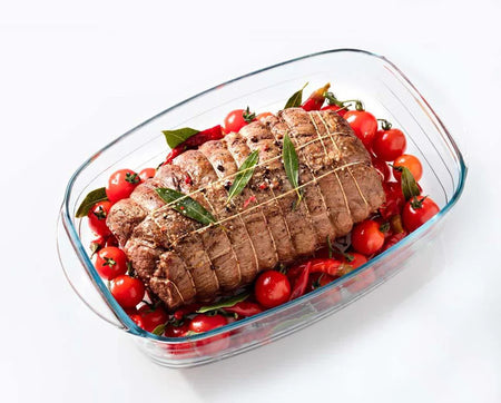 Vas termorezistent cu capac Ocuisine, Glassware Range, sticlă rezistentă
