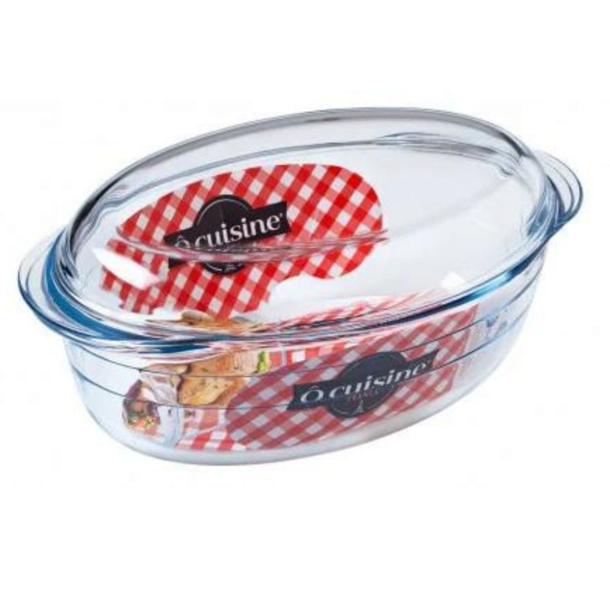Vas termorezistent cu capac Ocuisine, Glassware Range, sticlă rezistentă
