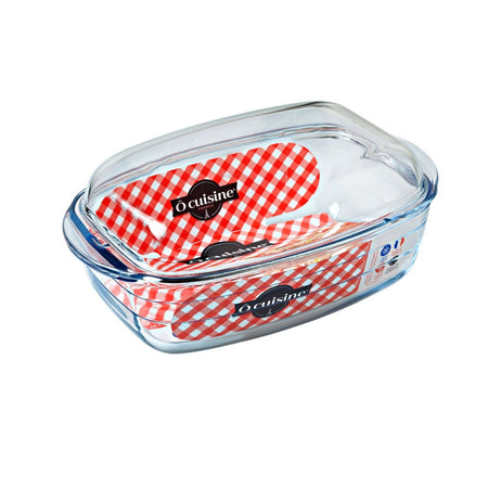 Vas termorezistent cu capac Ocuisine, Glassware Range, sticlă rezistentă