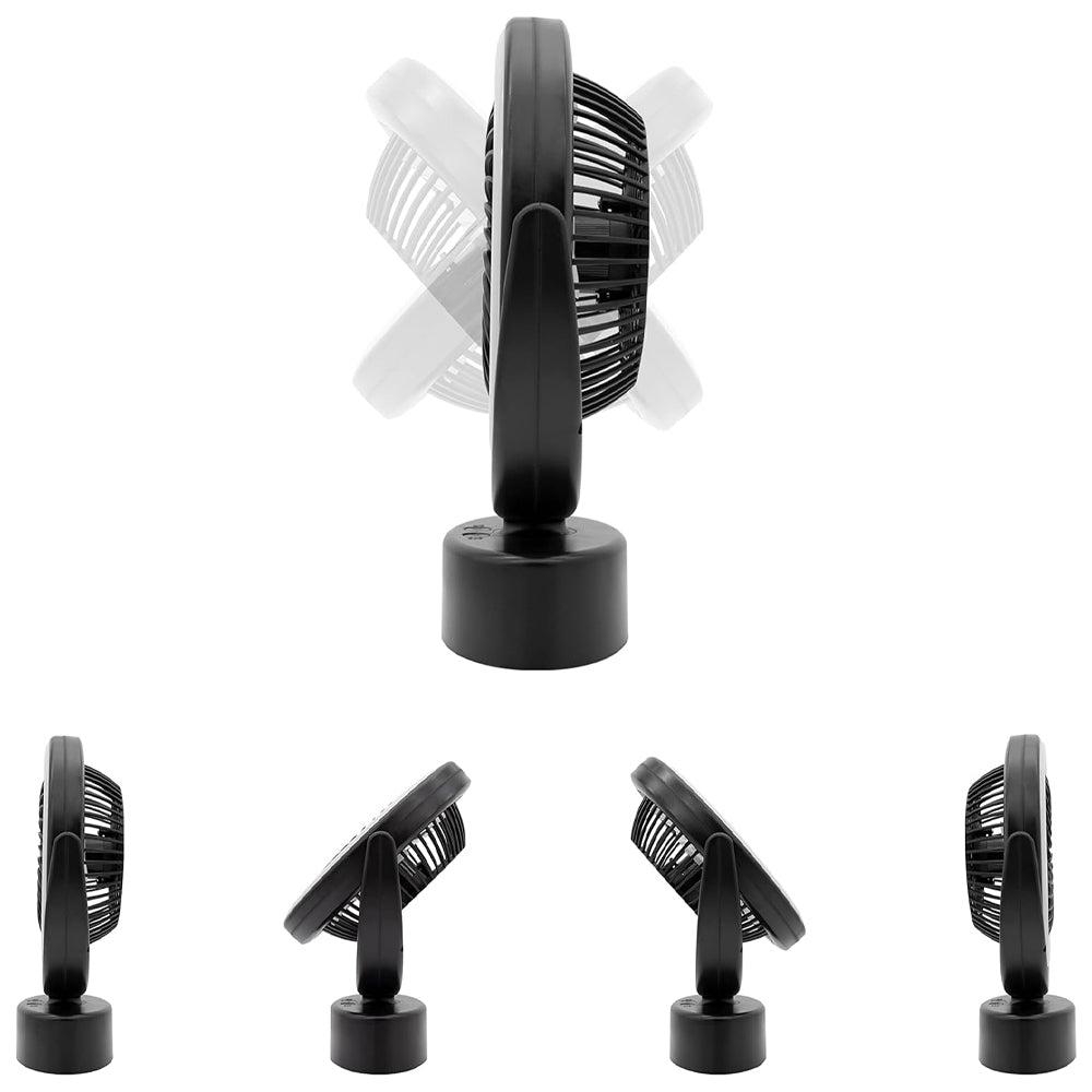 Ventilator de birou portabil cu încărcare USB și lumină LED YJ-5590