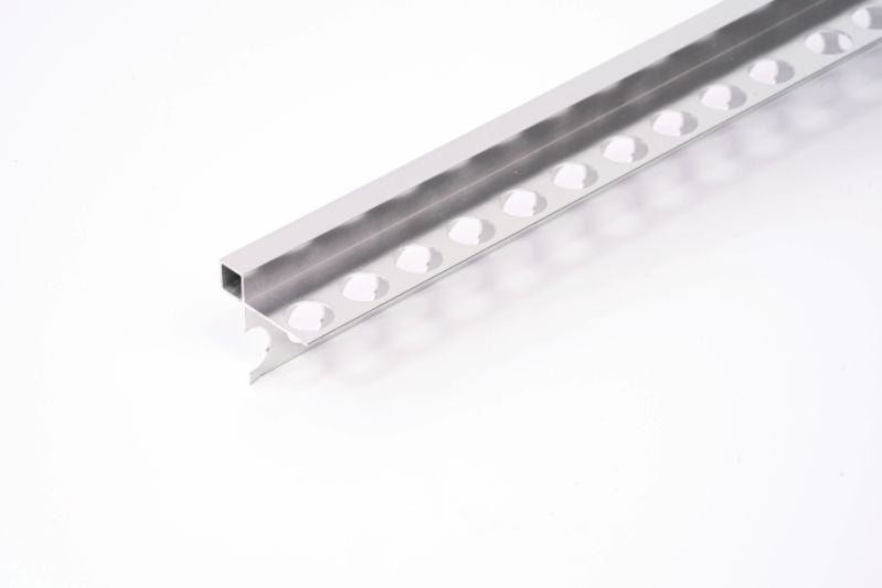 Coltar Exterior Patral Alum. 10x10 Mm, 2.55 M, Arg Mat , Aripa Montaj Dubla